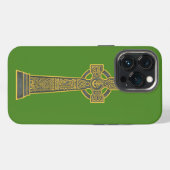 Keltisch kruis met harp iPhone hoesje (Achterkant horizontaal)