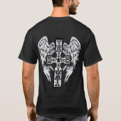 Keltisch kruis met vleugels t-shirt (Achterkant)