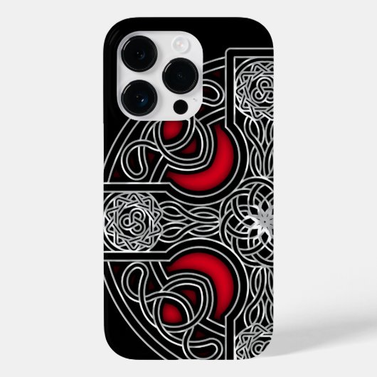 Keltisch kruis rood Case-Mate iPhone case (Achterkant)