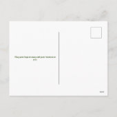 Keltisch Kruis: Saint Patrick's Day Viering Feestdagenkaart (Achterkant)