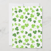 Keltisch Kruis: Saint Patrick's Day Viering Feestdagenkaart (Achterkant)