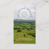 Keltisch kruis Shamrock Ierse begrafenis gebed Visitekaartje (Voorkant)