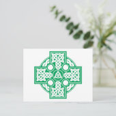 Keltisch kruis v2 briefkaart (Staand voorkant)