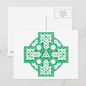 Keltisch kruis v2 briefkaart (Voorkant / Achterkant)