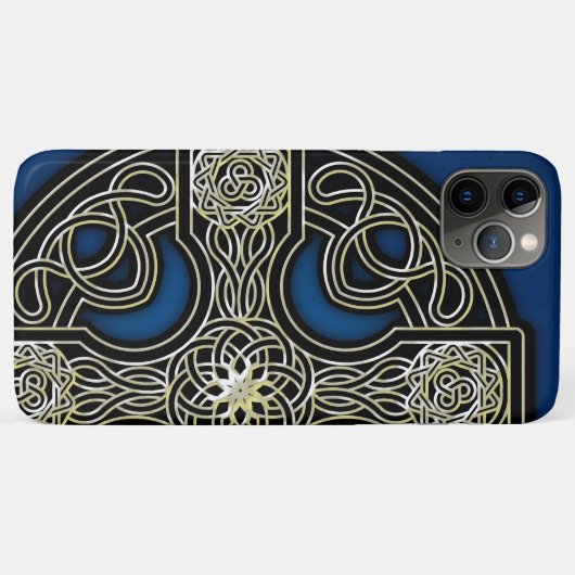 Keltisch kruisblauw Case-Mate iPhone case (Achterkant (horizontaal))
