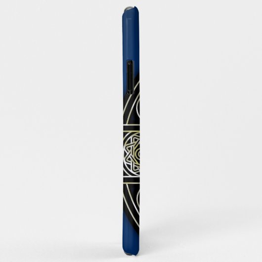 Keltisch kruisblauw Case-Mate iPhone case (Achterkant/rechts)