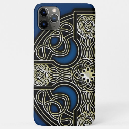 Keltisch kruisblauw Case-Mate iPhone case (Achterkant)