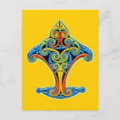 Keltisch ontwerp briefkaart (Voorkant)