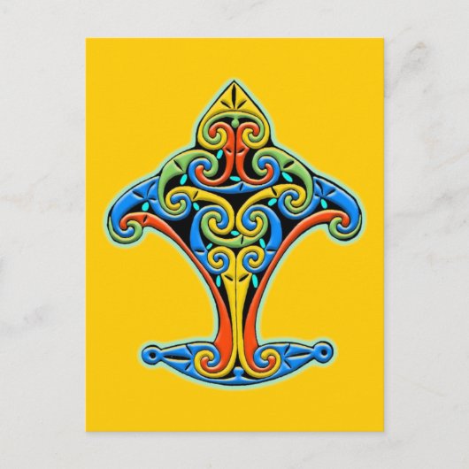 Keltisch ontwerp briefkaart (Voorkant)