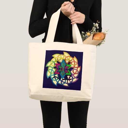 Keltisch ontwerp grote tote bag (Voorkant (product))