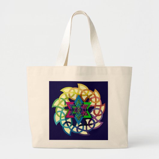 Keltisch ontwerp grote tote bag (Voorkant)