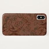 Keltisch ontwerp in roest en groen Case-Mate iPhone case (Achterkant (horizontaal))