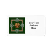 Keltisch Paard Design Etiket (Voorkant)