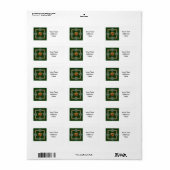 Keltisch Paard Design Etiket (Full Sheet)