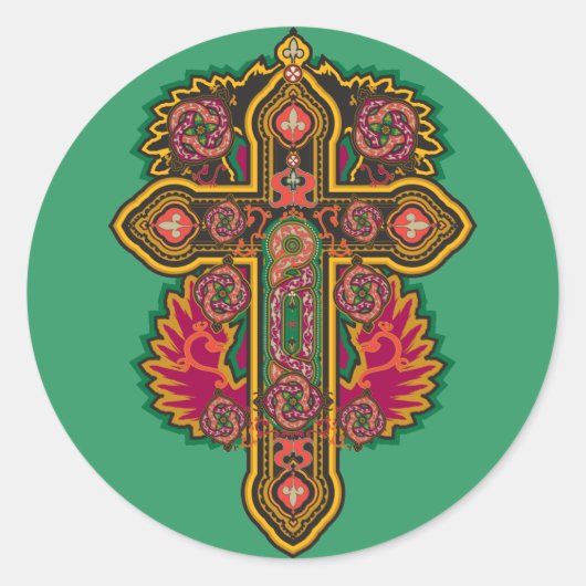 Keltisch Ronde Sticker (Voorkant)