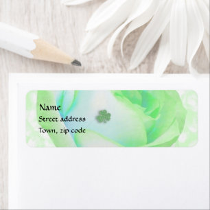 Keltisch Roos en Shamrock Etiket