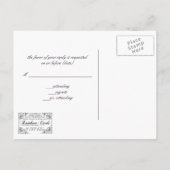 Keltisch Roos RSVP Uitnodiging Briefkaart (Achterkant)