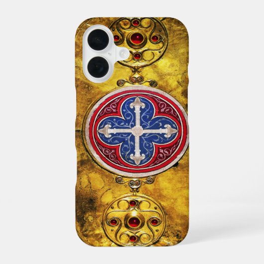 KELTISCH SCHILD MET CONSECRATIEKRUIS iPhone 16 HOESJE (Achterkant)