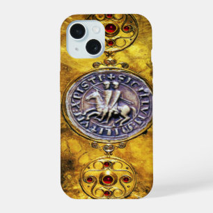 KELTISCH SCHILD MET ZEGEL VAN DE TEMPELIER RIDDERS iPhone 15 HOESJE
