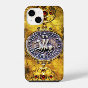 KELTISCH SCHILD MET ZEGEL VAN DE TEMPELIER RIDDERS iPhone 14 HOESJE