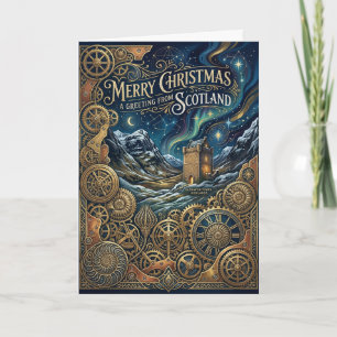 Keltisch Schotland Kerstkaart Kaart