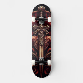Keltisch Schots rood en brons zwaard Persoonlijk Skateboard