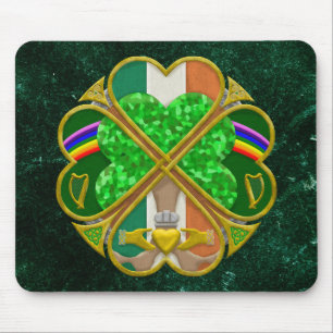 Keltisch Shamrock Erfgoed Symbool Iers Geïnspireer Muismat