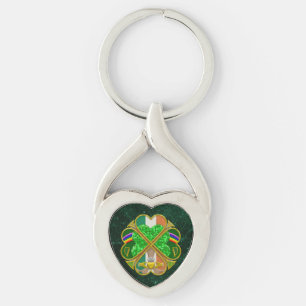 Keltisch Shamrock Erfgoed Symbool Iers Geïnspireer Sleutelhanger