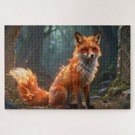 Keltisch spirit dier vos legpuzzel