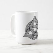 Keltisch symbool, drieknoop koffiemok (Voorkant links)