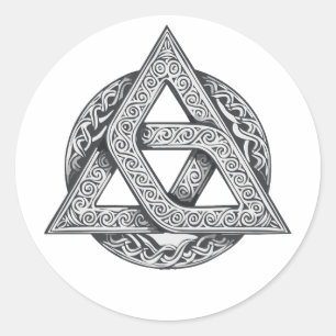 Keltisch symbool, drieknoop ronde sticker