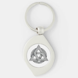 Keltisch symbool, drieknoop sleutelhanger