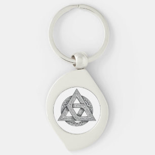 Keltisch symbool, drieknoop sleutelhanger