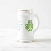 Keltisch symbool: hef het glas op het Smaragdgroen Bierpul (Voorkant rechts)