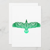 Keltisch symbool Raven cadeau idee Save The Date (Voorkant / Achterkant)