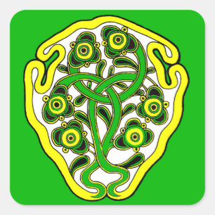 Keltisch symbool vierkante sticker