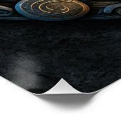 Keltisch verweven slangen Ornament Perfect Poster (Hoek)