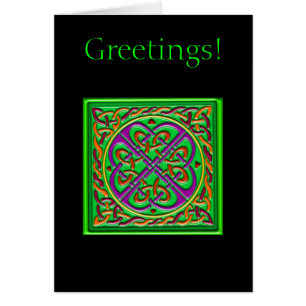 Keltisch vierkant groen