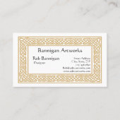 Keltisch Visitekaartje (Achterkant)