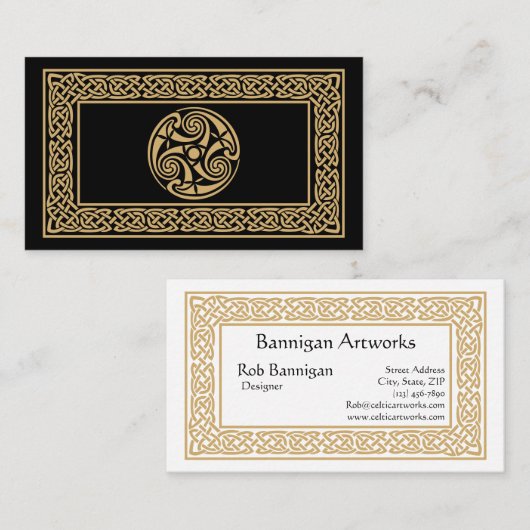 Keltisch Visitekaartje (Voorkant / Achterkant)