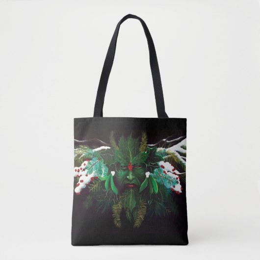 Keltisch wintergroen Man Tote Bag (Voorkant)