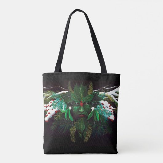 Keltisch wintergroen Man Tote Bag (Achterkant)