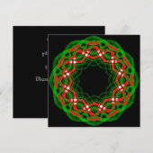 Keltisch Yule Festival Feestdagenkaart (Voorkant / Achterkant)