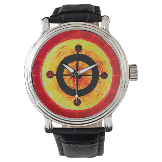 Keltisch zonnesymbool horloge (Voorkant)