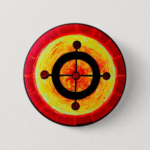 Keltisch zonnesymbool ronde button 5,7 cm