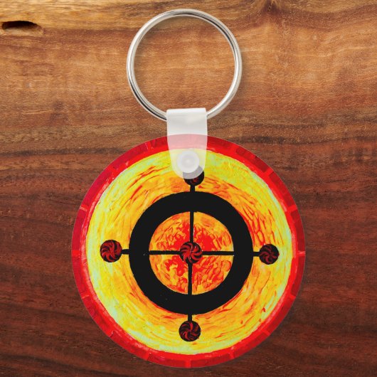 Keltisch zonnesymbool sleutelhanger (Achterkant)