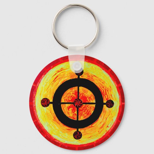 Keltisch zonnesymbool sleutelhanger (Achterkant)