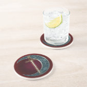 Keltisch zwaard en maan zandsteen onderzetter (Zijkant)