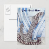 Keltische ankerkleur Nautisch Briefkaart (Voorkant / Achterkant)