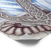 Keltische ankerkleur Nautisch Poster (Hoek)